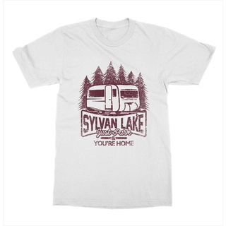 เสื้อยืดผ้าฝ้ายพิมพ์ลายขายดี  ใหม่ เสื้อยืดลําลอง แขนสั้น พิมพ์ลาย Sylvan Lake Alberta สําหรับผู้ชาย
