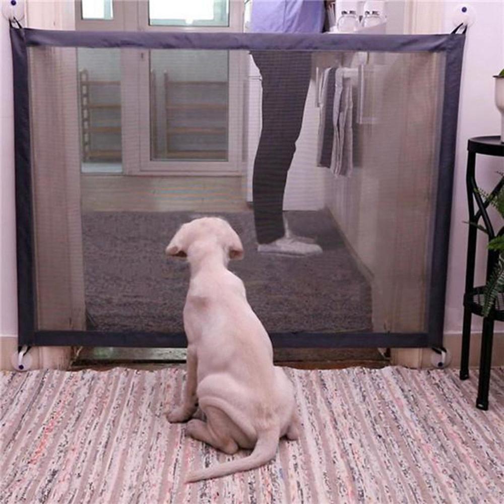 รั้วPet Dog Fence Gate Safe Guard Safety Enclosure Dog Fences Dog Gate