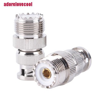 [adorelovecool] สายเคเบิลอะแดปเตอร์แจ็คโคแอ็กเชียล BNC ตัวผู้ เป็น SO239 UHF PL-259 RF ตัวเมีย