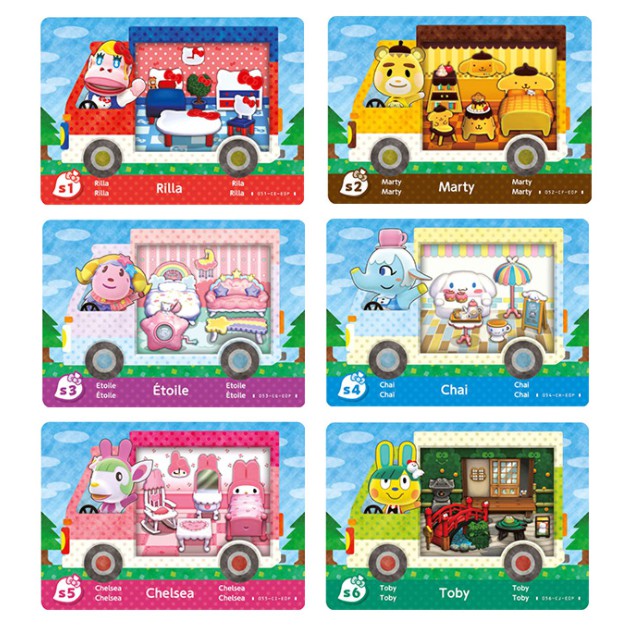 ภาพหน้าปกสินค้าamiibo card animal crossing สำหรับ nintendo switchSanrio set 6 ใบ) จากร้าน godf6l บน Shopee