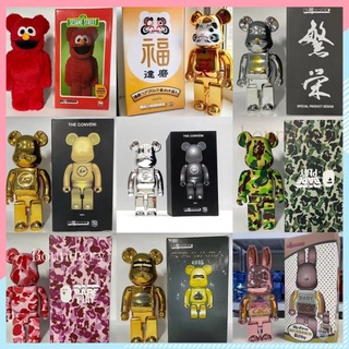 bearbrick400%หมีสะสมหมีตกแต่งน้ำเล่นตุ๊กตาตาบอดกล่องของขวัญวันเกิดมือทำตุ๊กตา