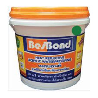 BESBOND 4KG GREEN SUN BLOCK ACRYLIC ROOF อะคริลิกกันซึม SUN BLOCK BESBOND 4KG เขียว วัสดุกันซึม เคมีภัณฑ์ก่อสร้าง วัสดุก