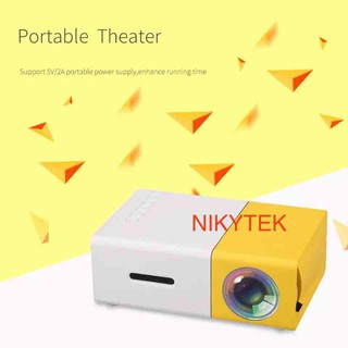 ภาพหน้าปกสินค้าMini YG300 LCD Projector home theater with 3.5mm Audio/HDMI/USB/SD Inputs 400-600 Lumens 320 x 240Pixels ซึ่งคุณอาจชอบสินค้านี้