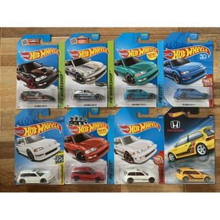 Hotwheels 90 Honda Civic EF ทั้งชุด 8 คัน