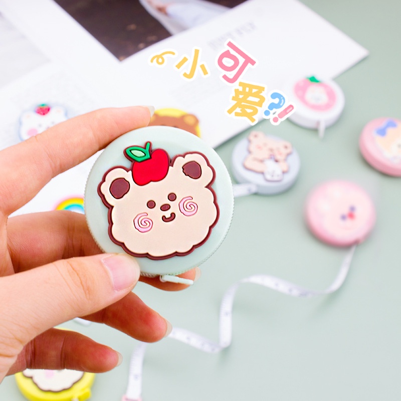 สายวัด-สายวัดตัว-วัดเอว-ตลับเมตรพกพา-ยาว-150cm-ลายการ์ตูน-น่ารัก-tape-measure-cute-item