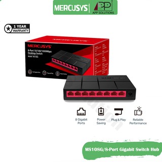 ภาพหน้าปกสินค้าMercusys Switch(สวิตซ์ฮับ)Gigabit 8 Port รุ่นMS108G(ประกัน1ปี) ที่เกี่ยวข้อง