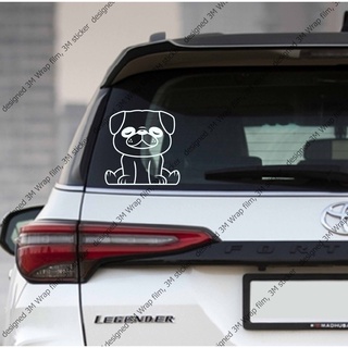 สุนัข  หมาน้อย สติ๊กเกอร์ 3M ลอกออกไม่มีคราบกาว Dog 1 Removable 3M sticker, สติ๊กเกอร์ติด รถยนต์ มอเตอร์ไซ