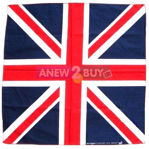 ภาพหน้าปกสินค้าผ้าพันคอ ผ้าโพกหัว ลายธงอังกฤษ (Bandana UK Flag Union Jack England Badge)
