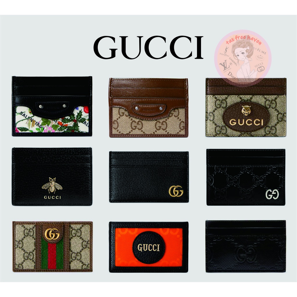 shopee-ถูกที่สุด-100-ของแท้-แบรนด์ใหม่-gucci-animalier-คอลเลกชันหนังบัตร