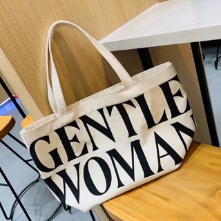 พร้อมส่ง!! กระเป๋าผ้า "Gentle Women" สะพายไหล่ Canvas Bag