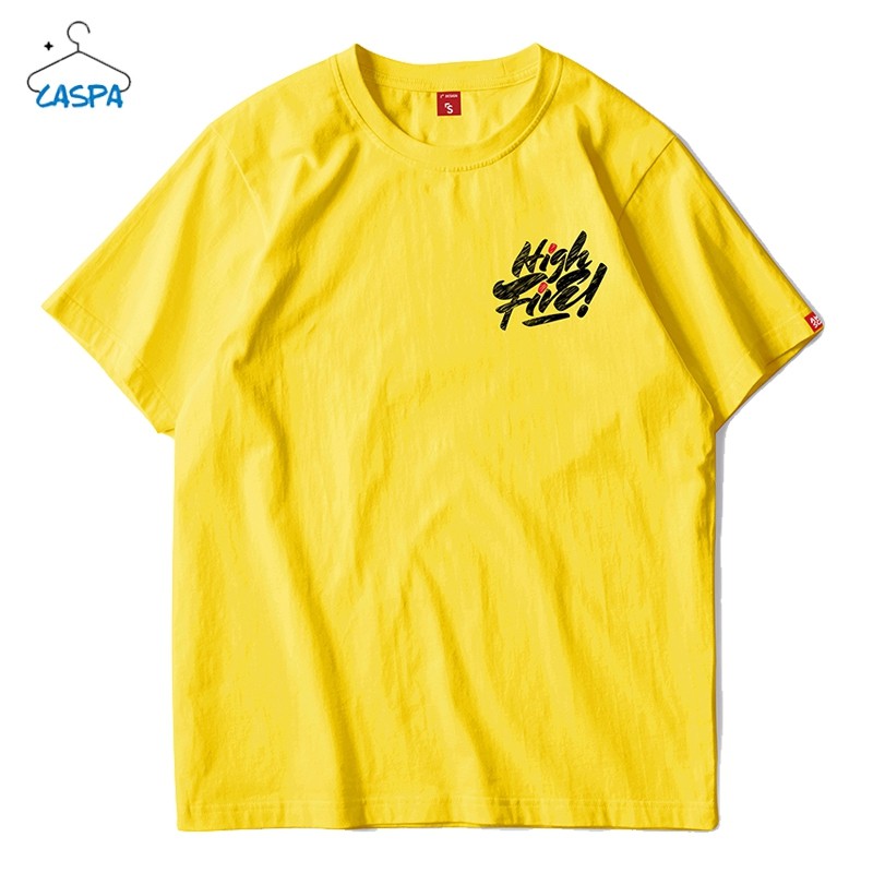 caspa-เสื้อยืดสกรีน-รุ่น-m470t-ลายสกรีน-แพนด้า-high-five-เสื้อคอกลมแขนสั้นผ้าฝ้าย-แฟชั่น-วัยรุ่น