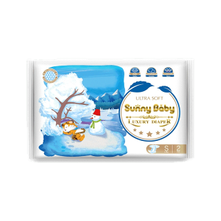 Sunny Baby Luxury Diaper&Pants NB-XXL 2ชิ้น แพมเพิส ผ้าอ้อมสำหรับเด็กแรกเกิด ซันนี่เบบี้ ผ้าอ้อมเด็กแรกเกิด ผ้าอ้อมแบบเทป