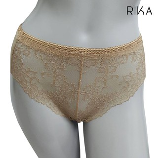 RIKA *กางเกงในหญิงFV2009 ไร้ขอบ ดีไซน์เซ็กซี่ด้วยลูกไม้ด้านหน้า ทรงเต็มตัว เอวสูง มีไซส์ใหญ่
