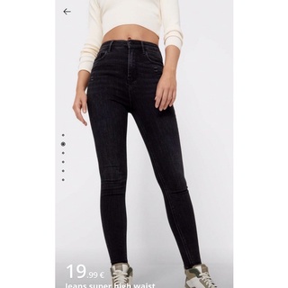 STRADIVARIUS SKINNY BLACK HIGH WAIST💙💙