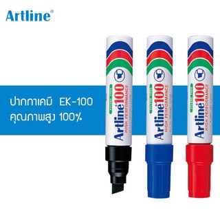 ปากกามาร์คเกอร์ ปากกาเคมี กันน้ำ หัวใหญ่ อาร์ทไลน์ EK-100 มี4สี