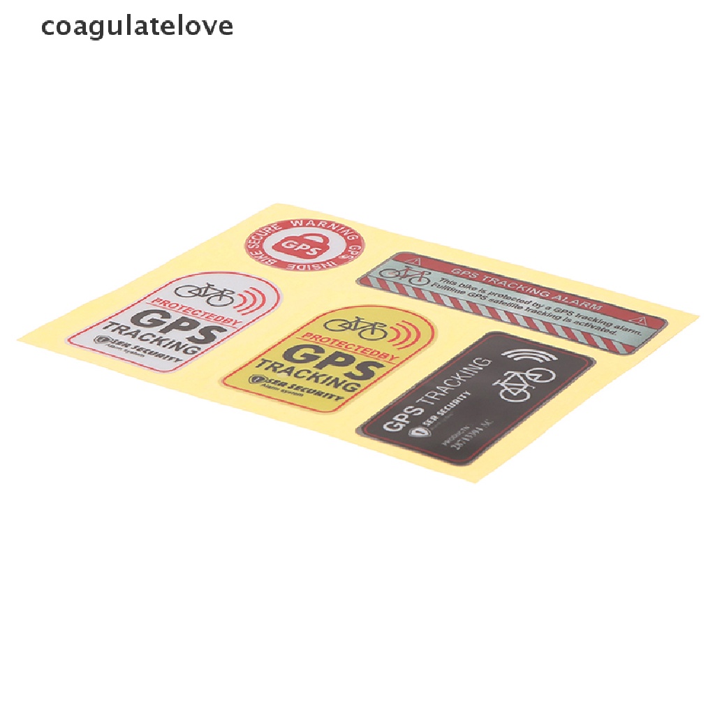 coagulatelove-สติกเกอร์เตือน-gps-สะท้อนแสง-กันขโมย-สําหรับติดรถจักรยาน