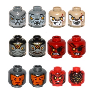 Lego part (ชิ้นส่วนเลโก้) No.3626 Minifigure, Head , Nexo & Chima