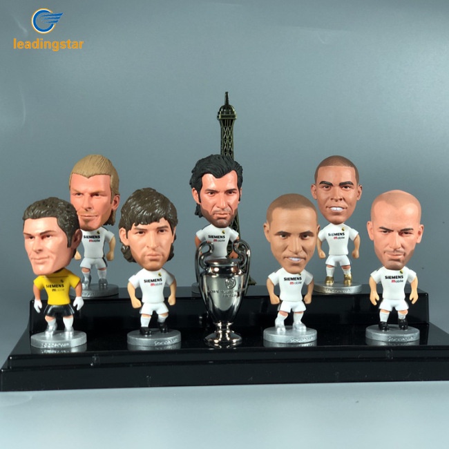 leadingstar-ตุ๊กตาฟิกเกอร์-real-madrid-club-beckham-ronaldo-pvc-ของเล่นสําหรับเด็ก