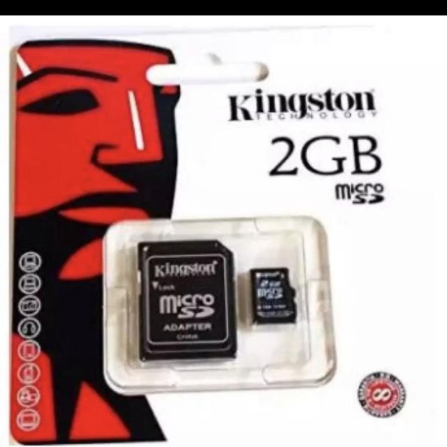 Kingston Memory Card Micro SD SDHC 2GB Class 10 คิงส์ตันเมมโมรี่การ์ด 2
