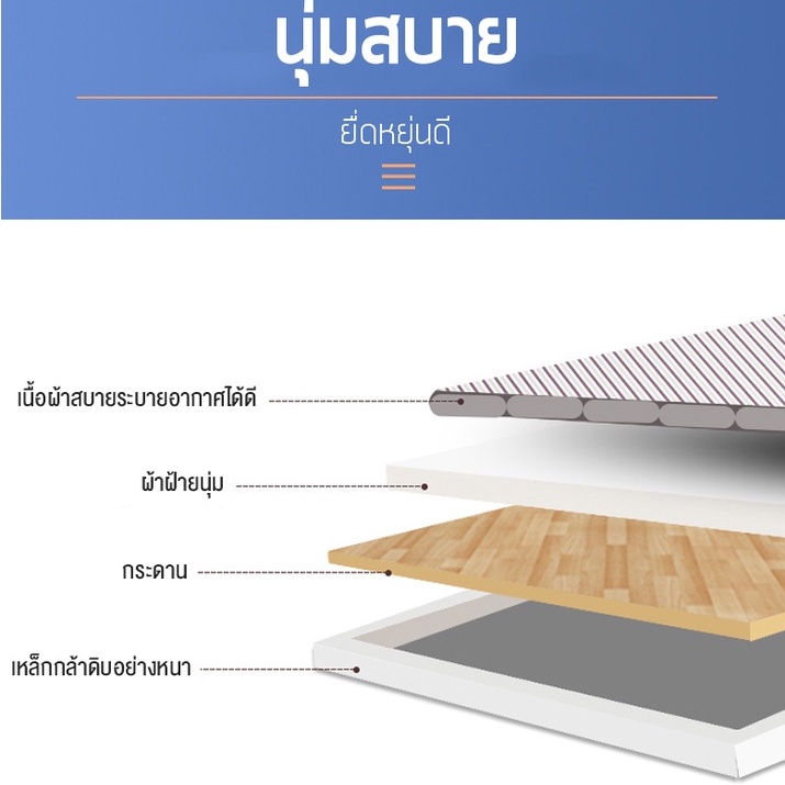 ส่งไวจากไทย-เตียงพับสไตล์มินิมอล-เตียงพับประหยัดพื้นที่-ขาวและดำ-สามารถพับเก็บได้-ไม่ต้องประกอบ-เตียงพร้อมฟูกที่นอน