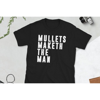 เสื้อผ้าผชเสื้อยืด พิมพ์ลาย Mullets Maketh The Man สไตล์วินเทจ ยุค 80s สําหรับผู้ชายS-5XL