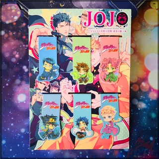 ❀ JoJos Bizarre Adventure Series B - Anime Character Magnetic Bookmarks ❀ 6Pcs/Set Practical Books Marker of Page Stationery School Office Supply