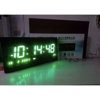 นาฬิกาดิจิตอล LED DIGITAL CLOCK นาฬิกาแขวน นาฬิกาตั้งโต๊ะ นาฬิแขวนติดผนัง Number Clock แขวนผนัง (รุ่น 4622) 45x22x3cm