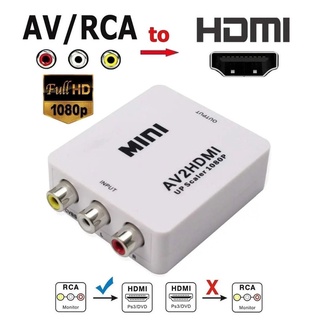 สินค้า กล่องตัวแปลงสัญญาณ AV to HDMI Converter สำหรับแปลงสัญญาณ Video AV ไปเป็น HDMI