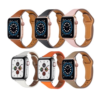 ภาพหน้าปกสินค้าiWatch สายหนังแท้บางเฉียบสำหรับ Apple Watch Series 7 6 SE 5 4 3 2 1 44mm 40mm 38mm 42mm 41mm 45mm ซึ่งคุณอาจชอบสินค้านี้