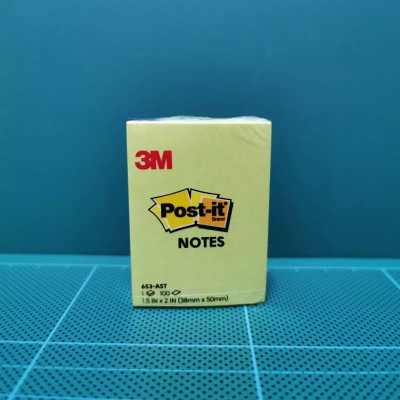 กระดาษโน๊ต-3m-653-สีเหลือง-ขนาด-1-5x2-post-it-yellow-653