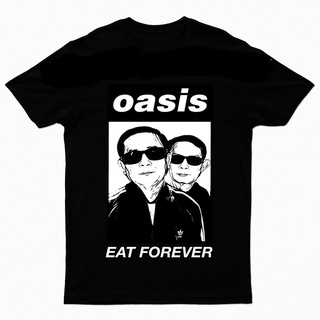 เสื้อยืดใหม่ 2022เสื้อล้อเลียนการเมือง ลุงข้างบ้าน oasis eat foreverL XL  XXL 3XL