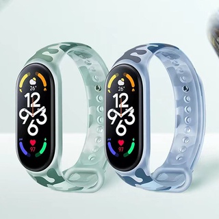 ภาพขนาดย่อของภาพหน้าปกสินค้าสายนาฬิกาข้อมือซิลิโคนใส แบบเปลี่ยน สําหรับ Xiaomi Mi Band 7 6 5 จากร้าน chaeui.th บน Shopee
