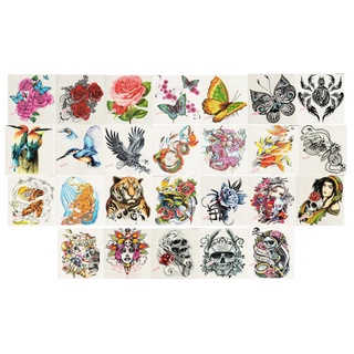 Temporary Tattoo แทททูสติกเกอร์สีแฟนซีติดผิวขนาดใหญ่