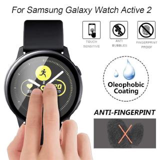 ภาพขนาดย่อของภาพหน้าปกสินค้า3D Full Edge Fibre Glass Protective Film Screen Protector For Samsung Galaxy Watch Active 2 40mm 44mm จากร้าน suqi.th บน Shopee