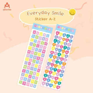 allwrite - Everyday Smile ABC Sticker สติกเกอร์ตัวอักษรภาษาอังกฤษ