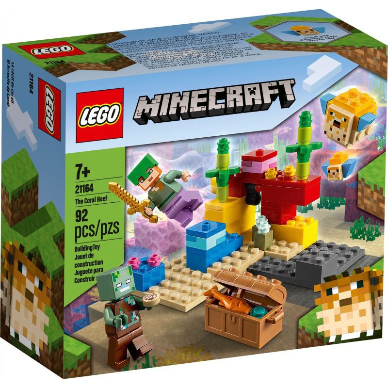 LEGO Minecraft 21164 The Coral Reef 21162 The Taiga Adventure Shopee Thailand