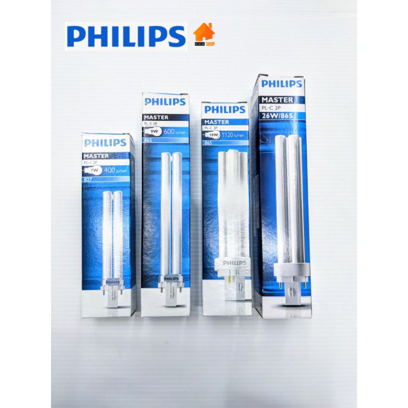 philips-master-หลอดตะเกียบ-หลอดไฟฟิลิปส์-หลอดไฟแสงขาวแสงเหลือง-รุ่น-pl-s2p-pl-c2p