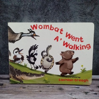 Boardbook : Wombat went A Walking. มือสอง