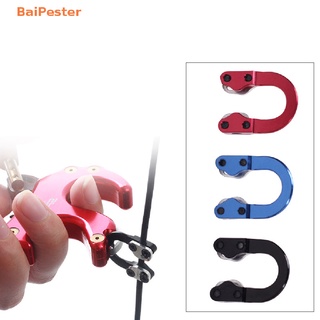 [BaiPester] Archery Metal D Ring Aluminum U Nock Bowstring Safety Rope Bow Release Buckle Aid Compound Bow