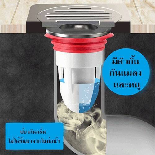 กระบอกป้องกันกลิ่น-และแมลงจากท่อระบายน้ำ-กระบอกปิดท่อ-ฝาปิดท่อ-yf-1295