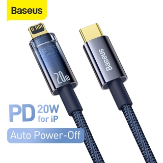 Baseus สายชาร์จ USB เปิดปิดอัตโนมัติ สําหรับ PD20W Date Transport Cable