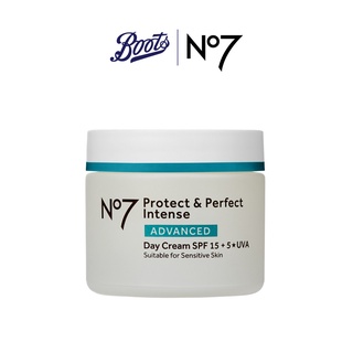 No7 Protect & Perfect Intense Advanced Day Cream Spf 15 Size 50 ML นัมเบอร์เซเว่น โพรเท็ค แอนด์ เพอร์เฟ็ค อินเทนซ์ แอดวานซ์ เดย์ ครีม เอสพีเอฟ 15 ขนาด 50 มล.