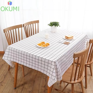 สินค้า OKUMI_SHOP ผ้าคลุมโต๊ะ ผ้าปูโต๊ะ กันน้ำและกันเปื้อน ทำความสะอาดง่าย