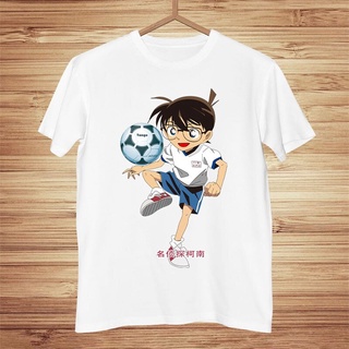 เสื้อยืดโอเวอร์ไซส์เสื้อยืดราคาถูก2022 ใหม่แนวโน้มลำลองนักสืบ Conan เสื้อ Kogoro Mouri เสื้อยืด Shinichi Kudo ผ้าฝ้ายปิด