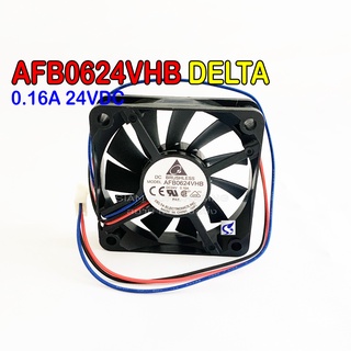 พัดลม AFB0624VHB 0.16A 24VDC DELTA 3สาย