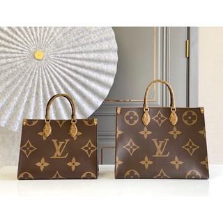 LV  M45320 LV giant monogram onthego shopping tote bag large-capacity traveling luggage