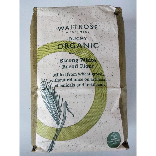 Waitrose Duchy Organic Strong White Bread Flour แป้งสำหรับทำขนมปัง 1