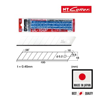ใบมีดคัตเตอร์ NT BL-150 ใบใหญ่ 58 องศา