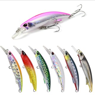 Sinking Minnow ตกปลาทะเลเหยื่อ 92mm / 40g พลาสติกน้ำเค็ม Hard Fishing Lures 3D Eyes Crankbait