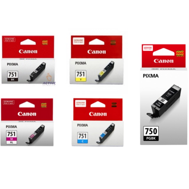 INK Canon รุ่น 750 / 751 ทุกสี แท้ 100% | Shopee Thailand